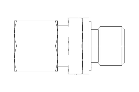 Conector roscado p/ tubos L 8 G1/4"