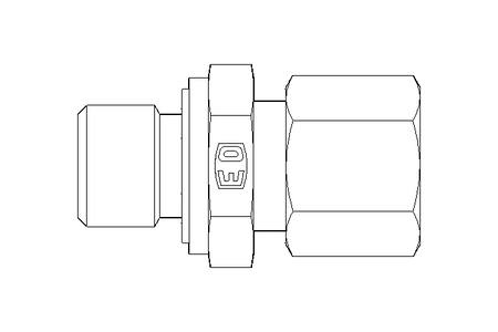 Peзьбoвoe сoeдинeниe тpуб L 8 G1/4"