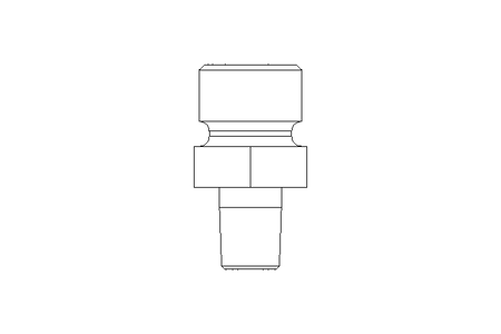 Connecting piece LL 6 M6x1 St-Zn