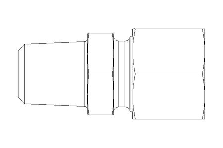 Rohrverschraubung L 10 NPT1/4" A2