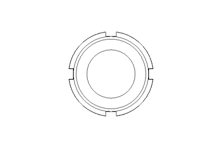 开槽螺母 F DN25 1.4301 DIN11851