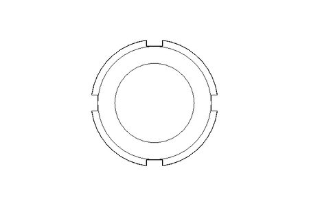 Nutmutter F DN40 1.4301 DIN11851