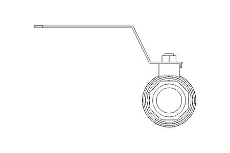 Ball valve 1" PN63 1.4408