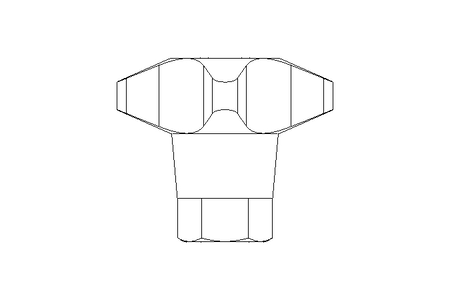 Cross knob E 50X M10