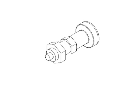 Travamento do pino GN 617.1-8-AK-INOX