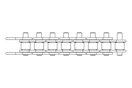 Rollenkette 08B-1 DIN 8187