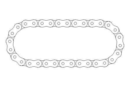 ROLLER CHAIN   10B-1  32GL.D8187