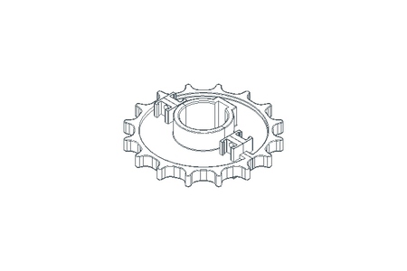 Chain sprocket Z16 D40 divided