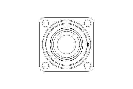 Flange bearing RCJ N 50/62.7x143