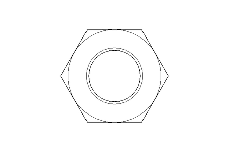 Écrou hexagonal M10x1 A2 DIN439