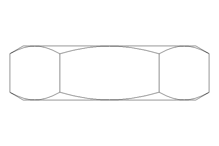 Porca sextavada M10x1 A2 DIN439