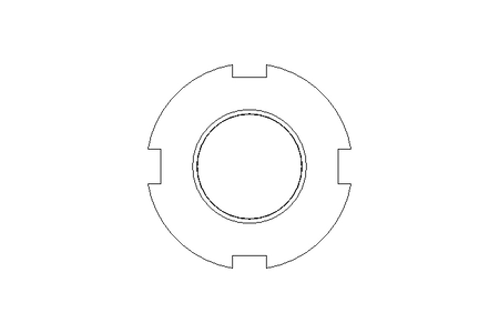 Гайка с пазом M20x1,5 ST DIN1804