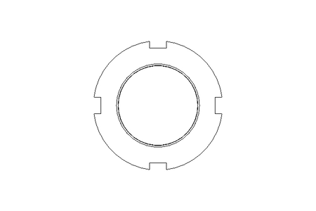 Slotted nut M40x1.5 A2 DIN1804