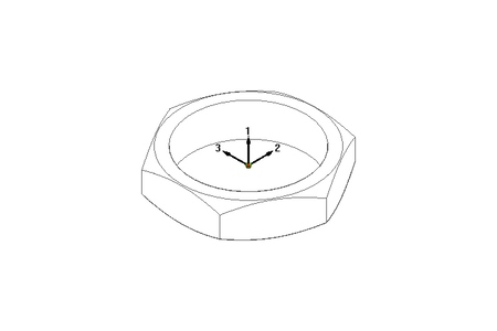 Lock nut M20x1.5 ST