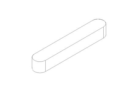 Chaveta DIN6885-1 A 50x8x7 1.4571