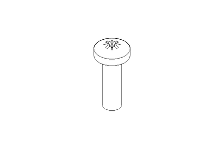 Linsenschraube M5x16 A2 ISO7045