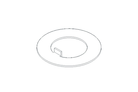 Locking bracket 24x42 St DIN462