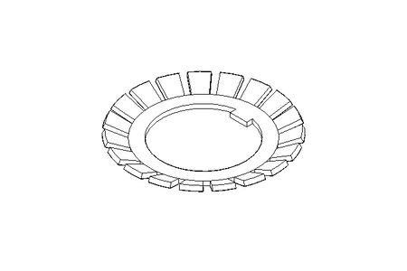 Locking bracket MB5 25x42 St DIN5406