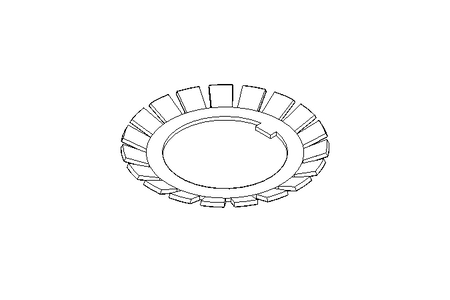 Rosetta di sicurezza MB7 35x57 St