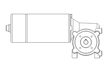 Worm gear motor 0.057kW