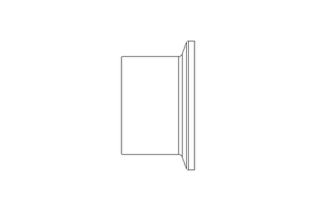 Conexão com flange DN 1 1/2" 1.4404