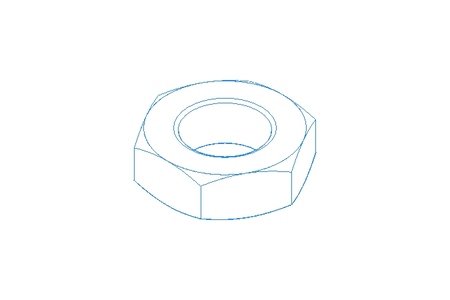 Écrou hexagonal M12x1,5 St-Zn DIN439