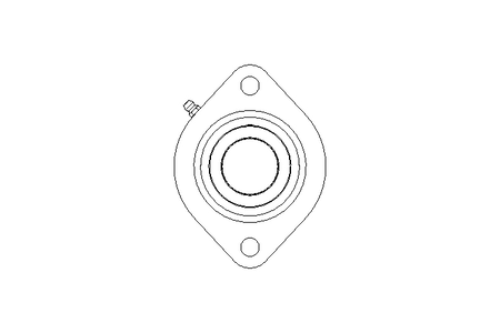 Flange bearing GLCTE 35x94x41.8