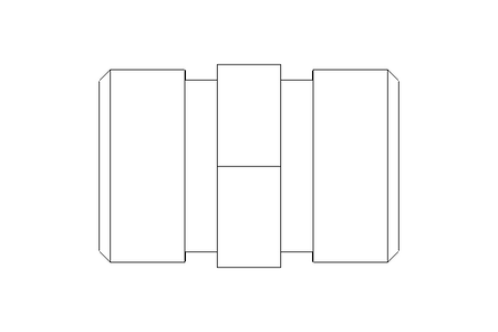 Pipe screw connector L 12/12 1.4571