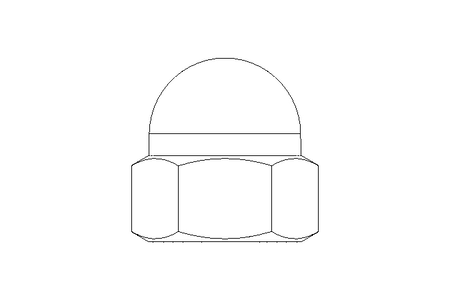 Tuerca hexagonal ciega M20 A2 DIN1587