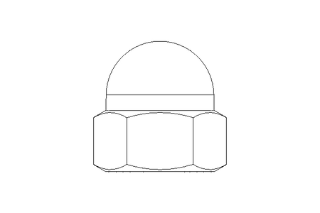 Ecrou borgne hexagonal M20 A2 DIN1587