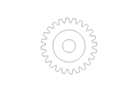 Stirnzahnrad M=2 Z=24