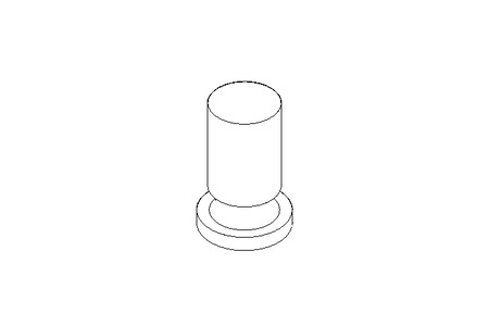 Threaded bolt M5x10 GA 1.4301 DIN 32501