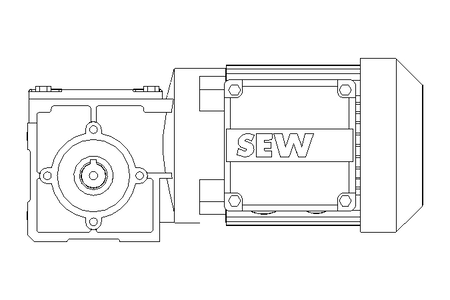 Winkelgetriebemotor 0,25kW 79 1/min