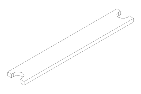 Leaf spring L=52 B=7.9 S=1.5