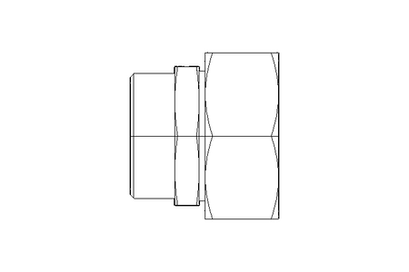 Reducing coupling L 42/35 St-Zn ISO8434