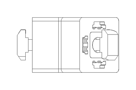 Conector 45° 30x30 para perfil