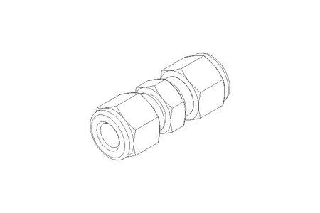 Pipe screw connector 8/8 stainless steel