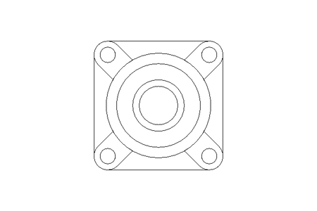 Flange bearing UCF 35/42.9x117