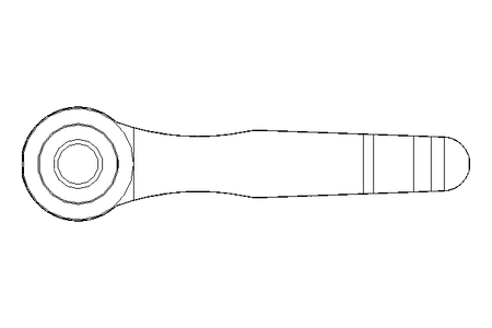 Klemmhebel M12x45 Gr.4 verstellbar