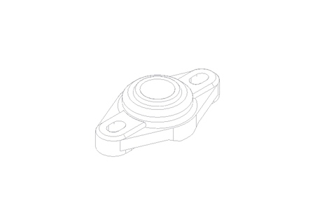 Flange bearing EFOM 16x32x17.5