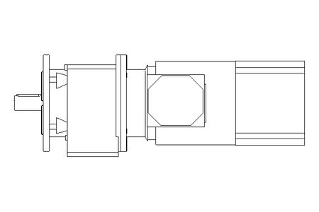 Motor redutor com engren. 2,2kW 92 1/min