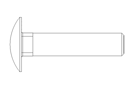 Flachrundschraube M10x45 A2 DIN603