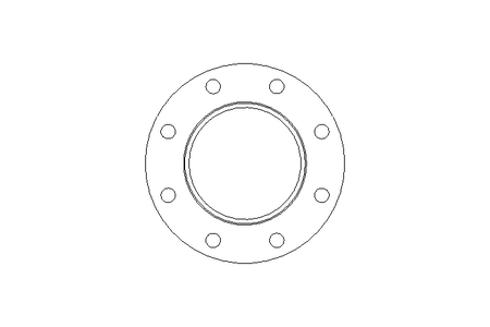 Steril-Flansch DN 80 ISO Form R 1.4539