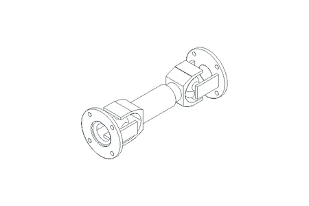 CARDAN SHAFT 25G GREASED L= 250/ 290