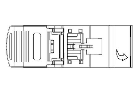 TOP HAT-RAIL MODULE DRM4 C6/S 1X RJ45