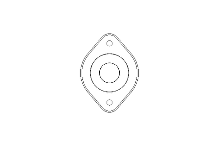 Flange bearing PCST AH23 40x156x45.6