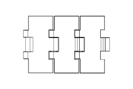 Scharnierbandkette 60S84XMHB B=83,8