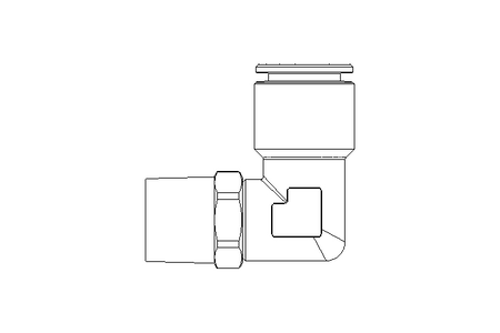 Conexão em L roscada QSLS-R1/4-10-K-SA