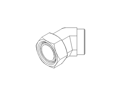 Racor roscado acodado L 42 St ISO8434