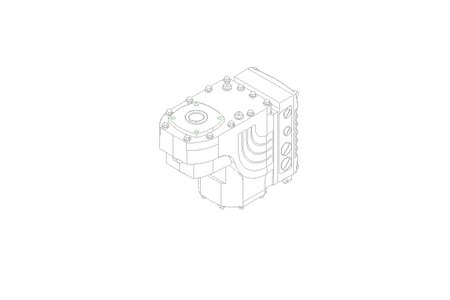 FLAT GEAR SERVO MOTOR 80 Nm